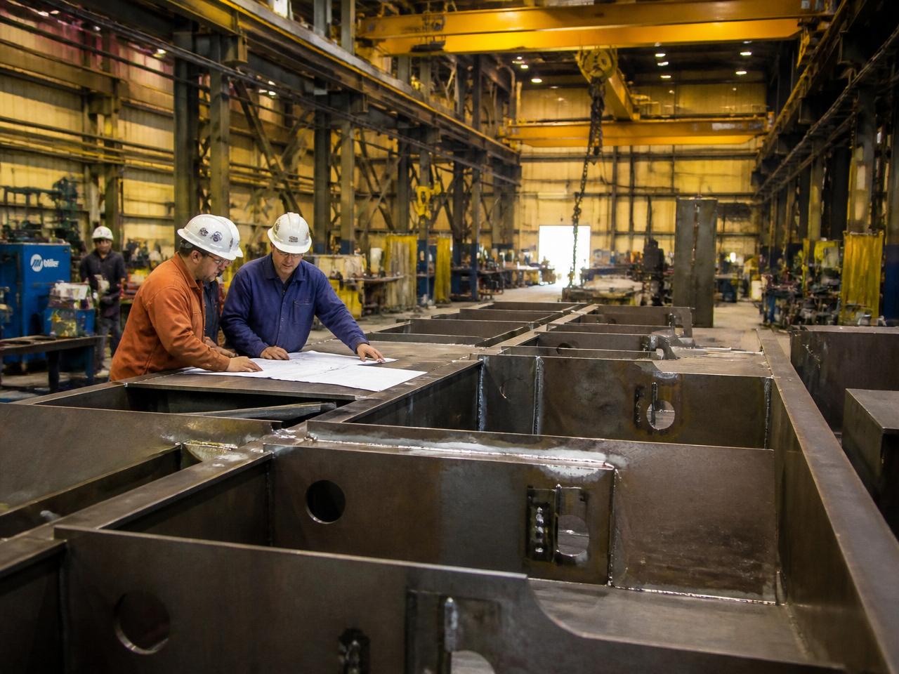 Projectmatige productie van grote metaalconstructies